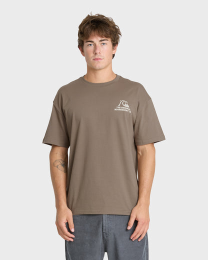 OG Surf Company ORG Short Sleeve Cotton T-Shirt - Pine Bark