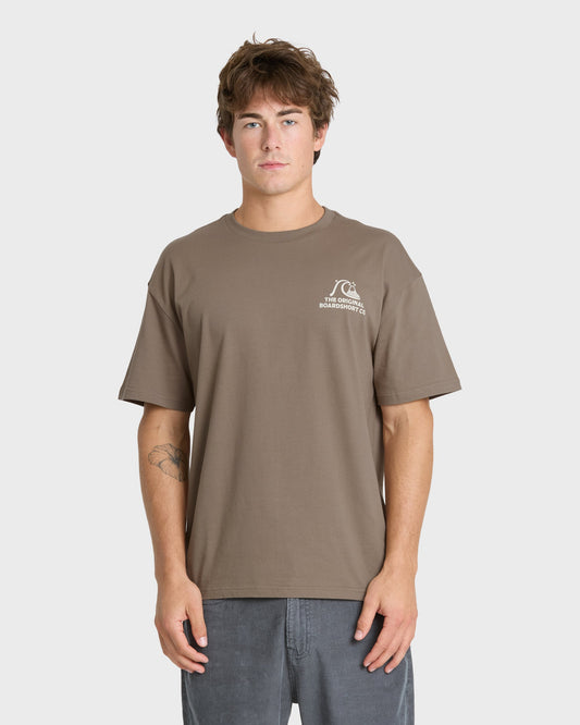 OG Surf Company ORG Short Sleeve Cotton T-Shirt - Pine Bark