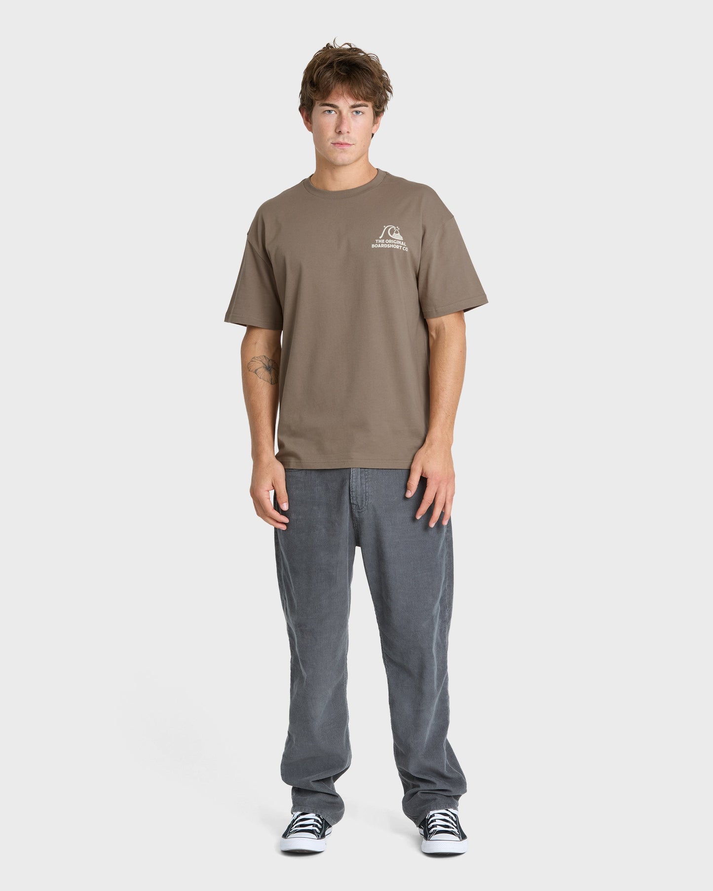 OG Surf Company ORG Short Sleeve Cotton T-Shirt - Pine Bark