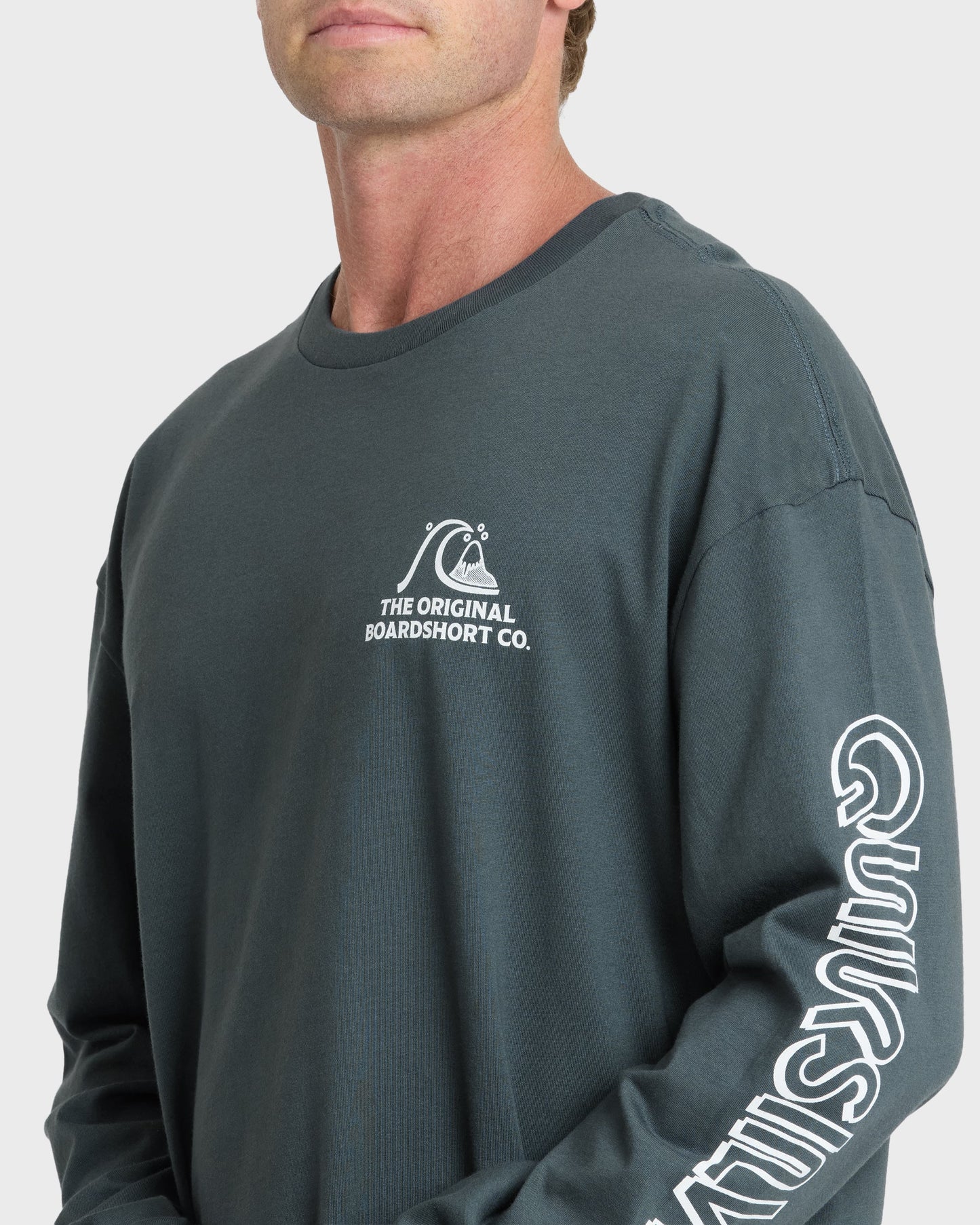 OG Boardshort Co Long Sleeve Knit T-Shirt - Dark Slate
