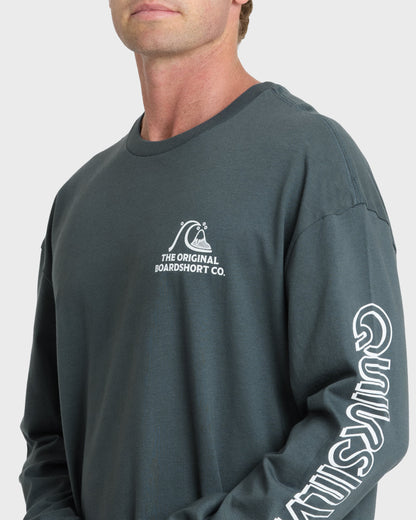 OG Boardshort Co Long Sleeve Knit T-Shirt - Dark Slate