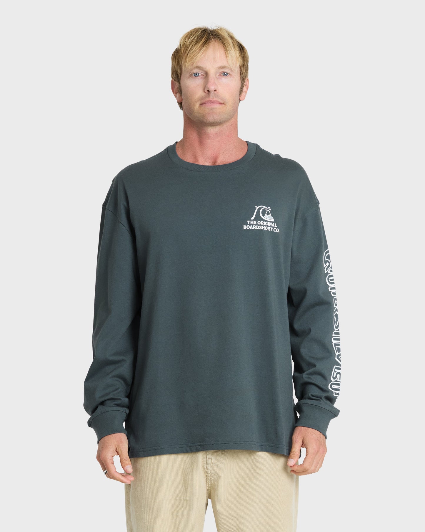 OG Boardshort Co Long Sleeve Knit T-Shirt - Dark Slate
