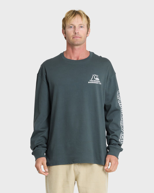 OG Boardshort Co Long Sleeve Knit T-Shirt - Dark Slate