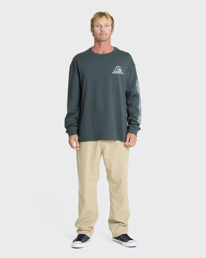 OG Boardshort Co Long Sleeve Knit T-Shirt - Dark Slate