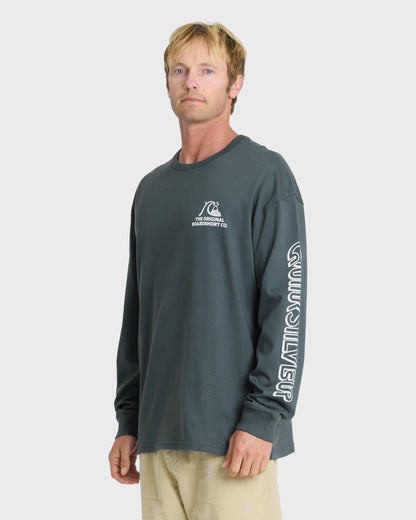 OG Boardshort Co Long Sleeve Knit T-Shirt - Dark Slate