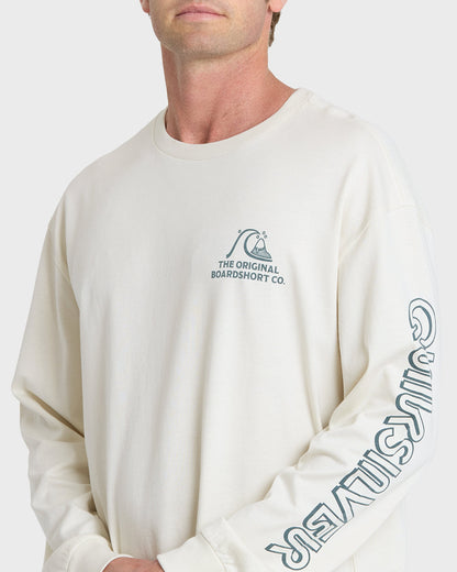 OG Boardshort Co Long Sleeve Knit T-Shirt - Silver Birch