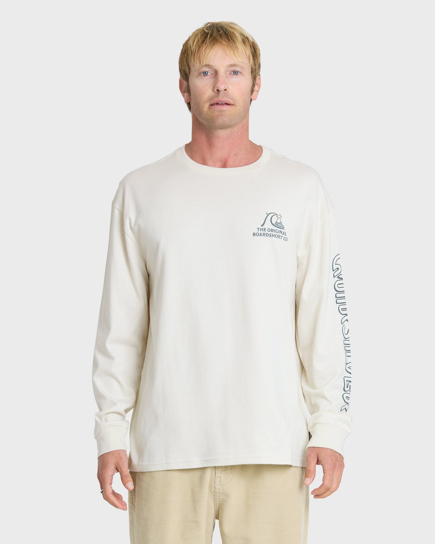 OG Boardshort Co Long Sleeve Knit T-Shirt - Silver Birch