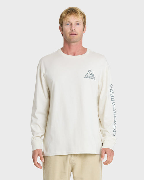 OG Boardshort Co Long Sleeve Knit T-Shirt - Silver Birch