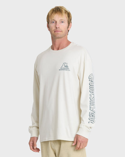 OG Boardshort Co Long Sleeve Knit T-Shirt - Silver Birch