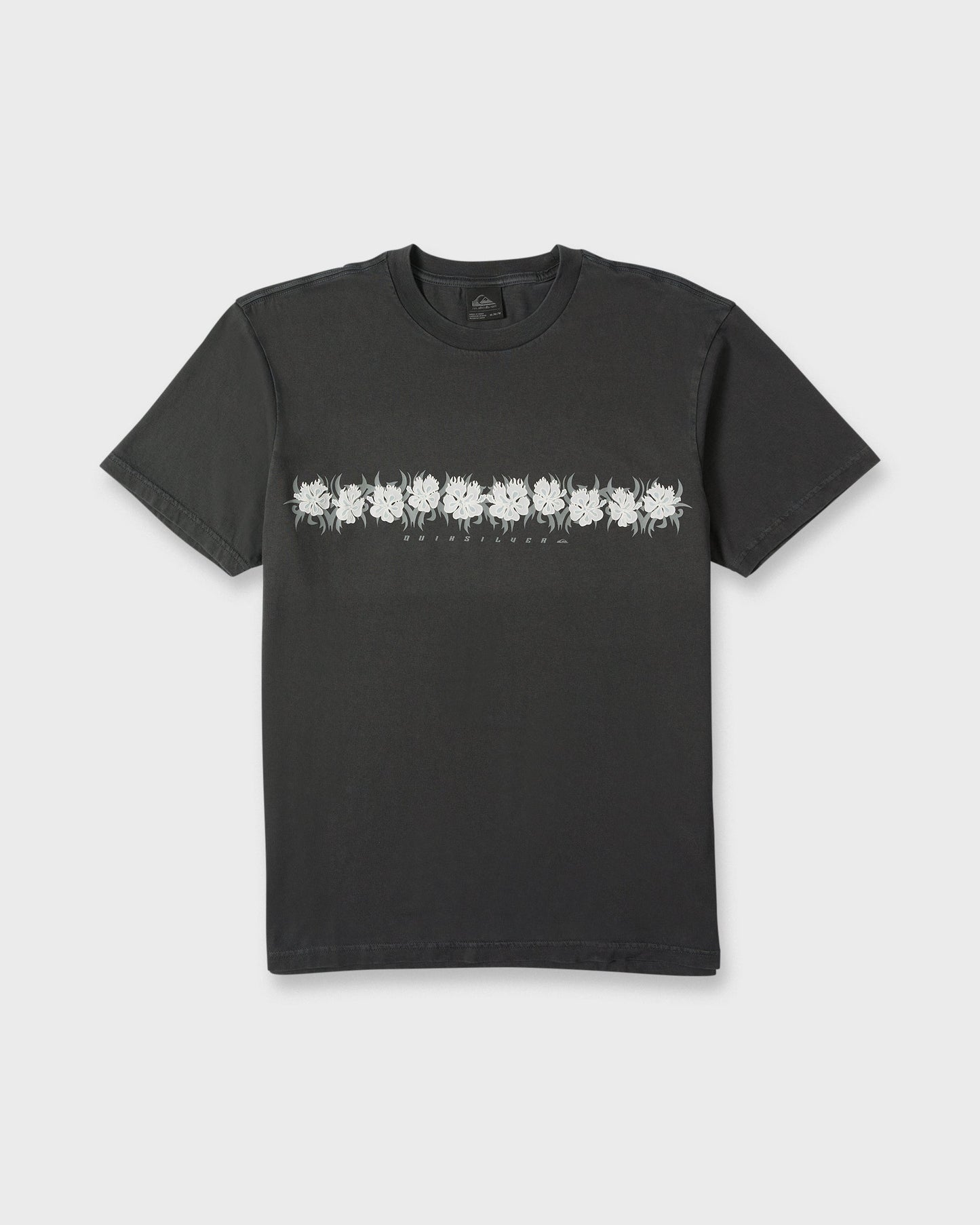 Gorb Band Pigment Dye Short Sleeve Cotton T-Shirt - Phantom