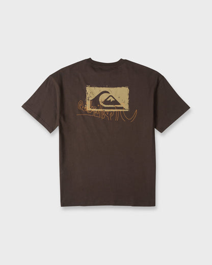 Young Guns Impaired Embellishment Short Sleeve Cotton T-Shirt - Java