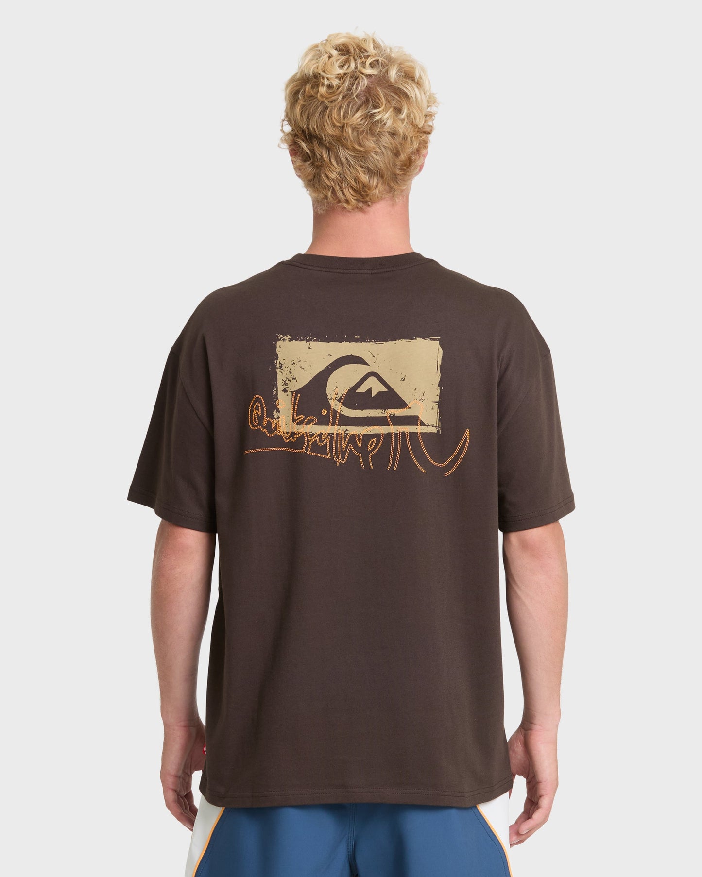 Young Guns Impaired Embellishment Short Sleeve Cotton T-Shirt - Java