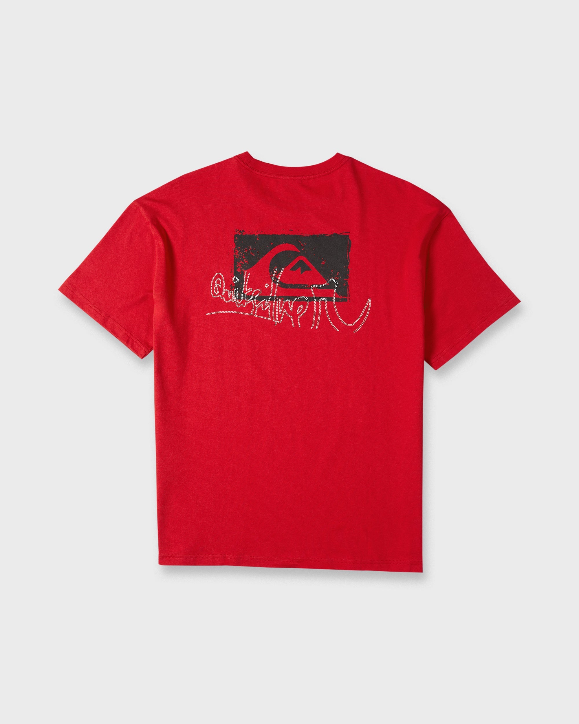 Young Guns Impaired Embellishment Short Sleeve Cotton T-Shirt - Salsa
