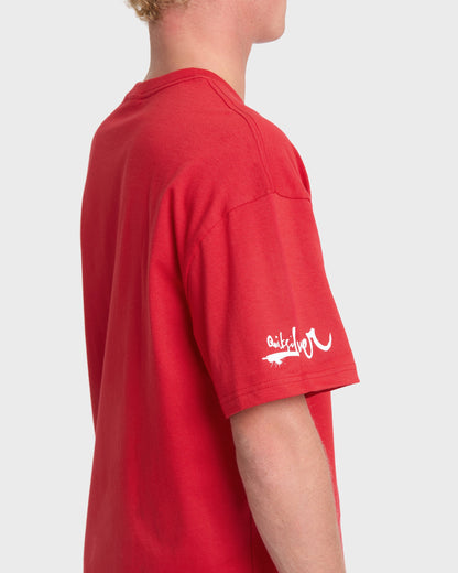 Young Guns Echo Short Sleeve Knit T-Shirt - Salsa