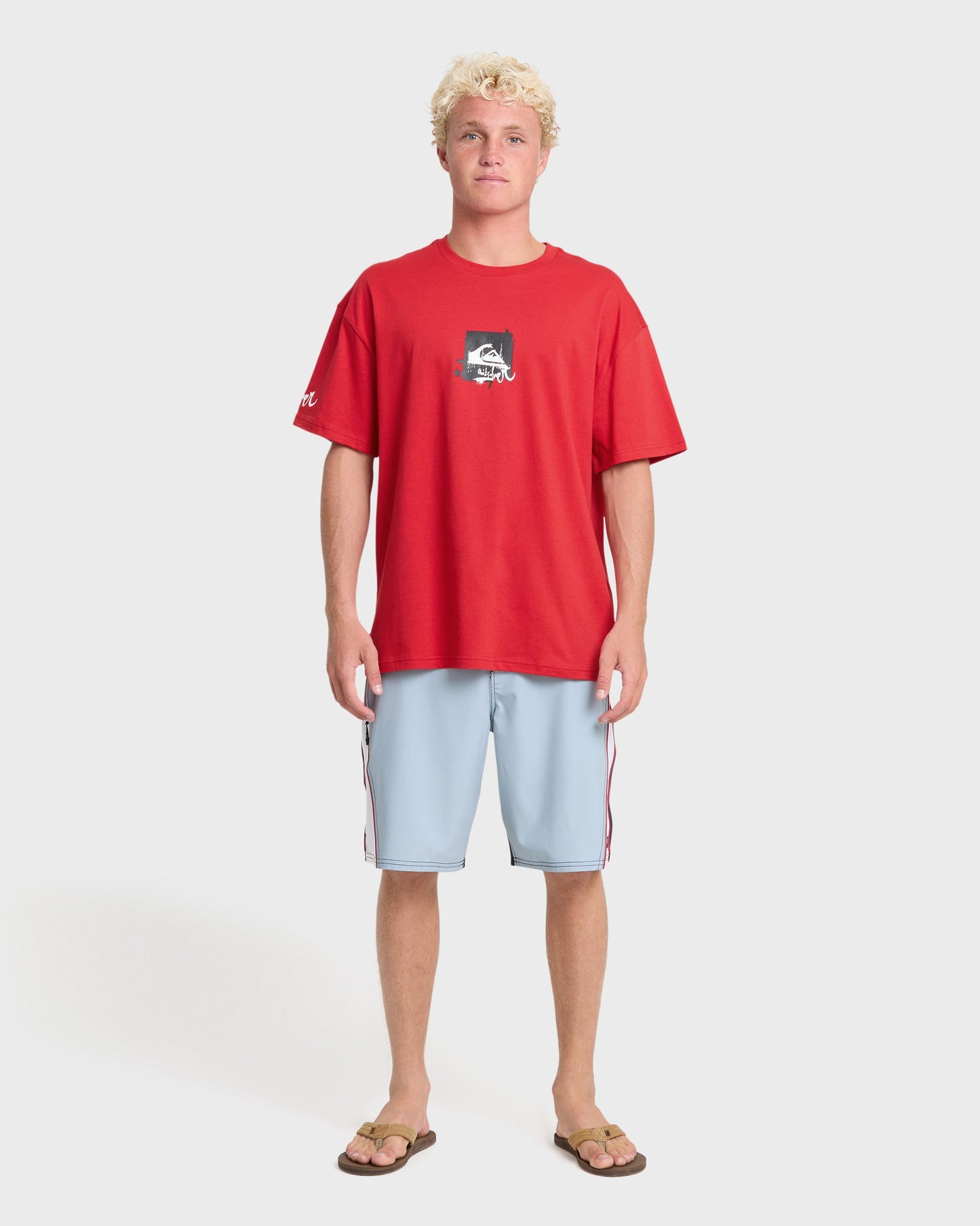 Young Guns Echo Short Sleeve Knit T-Shirt - Salsa