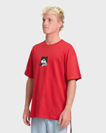 Young Guns Echo Short Sleeve Knit T-Shirt - Salsa