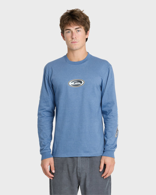 Clutch Long Sleeve Knit T-Shirt - Quiet Harbor Heather