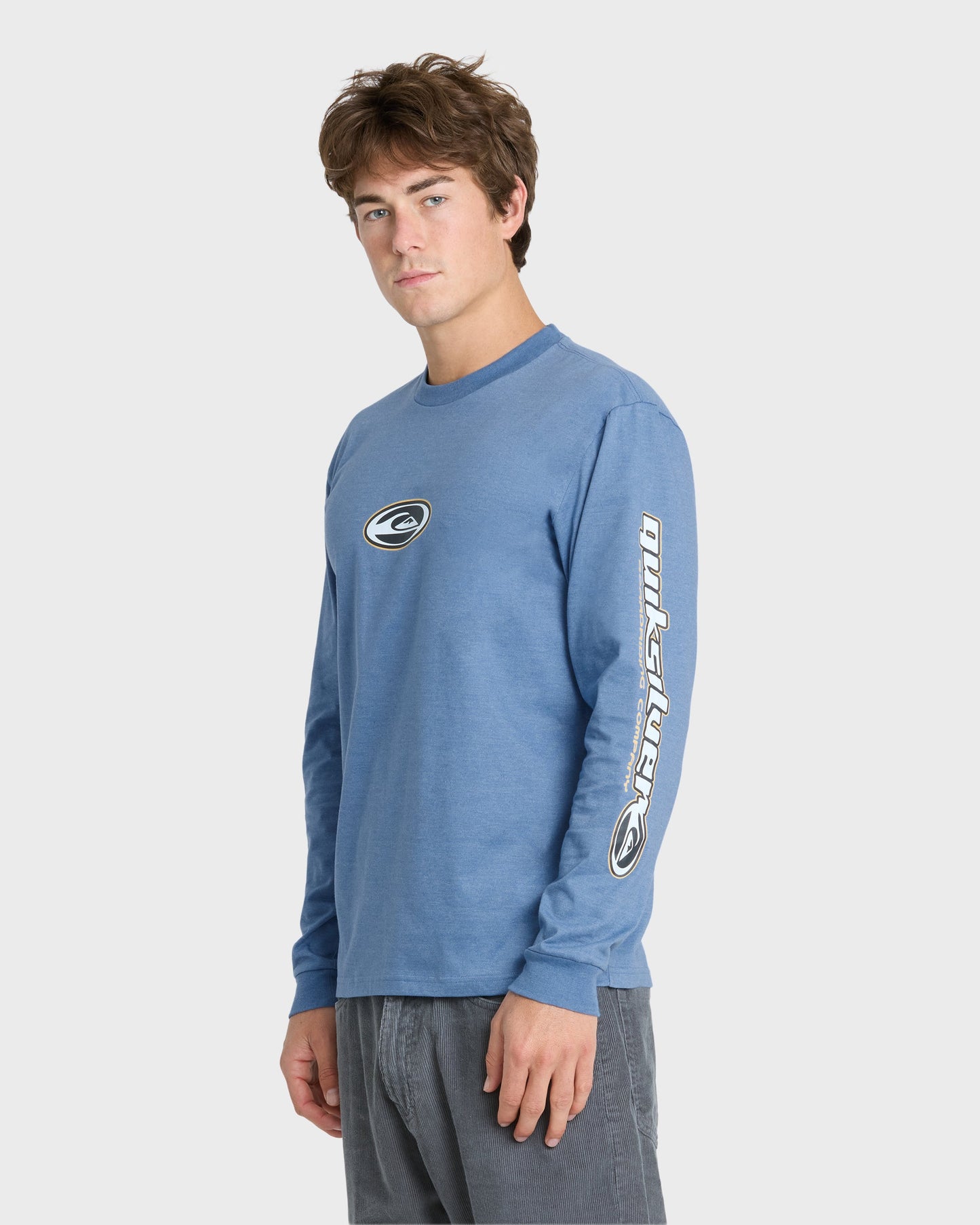 Clutch Long Sleeve Knit T-Shirt - Quiet Harbor Heather
