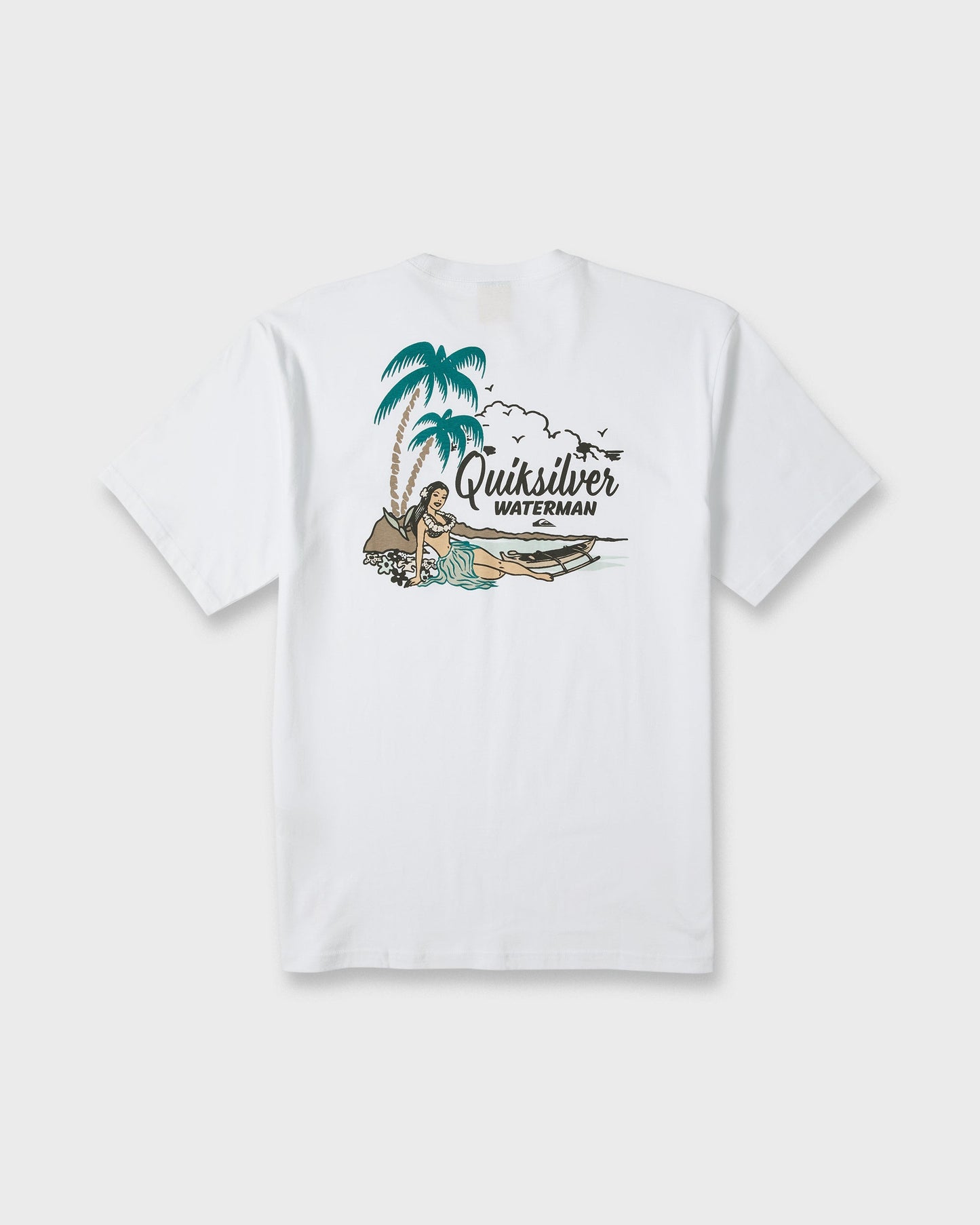 Waterman Outrigger Classic Short Sleeve Knit T-Shirt - White