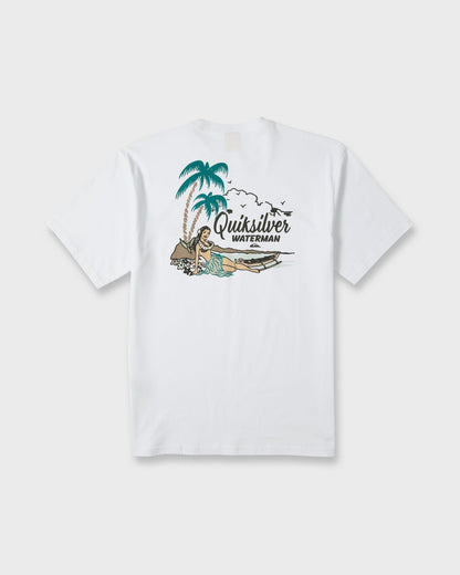 Waterman Outrigger Classic Short Sleeve Knit T-Shirt - White
