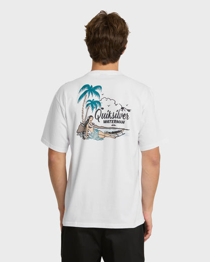 Waterman Outrigger Classic Short Sleeve Knit T-Shirt - White