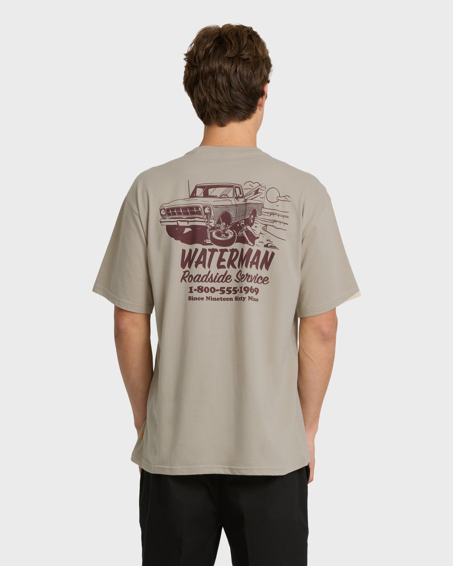 Waterman Roadside Service Classic Short Sleeve Knit T-Shirt - Plaza Taupe