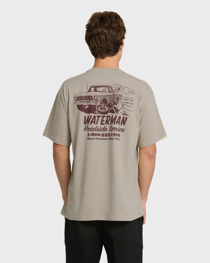 Waterman Roadside Service Classic Short Sleeve Knit T-Shirt - Plaza Taupe