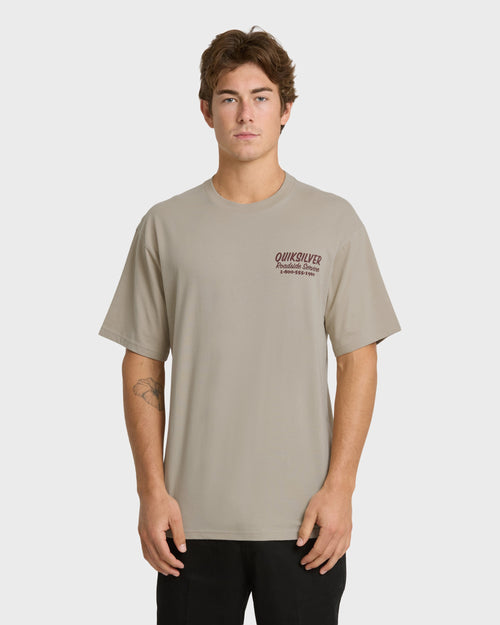 Waterman Roadside Service Classic Short Sleeve Knit T-Shirt - Plaza Taupe