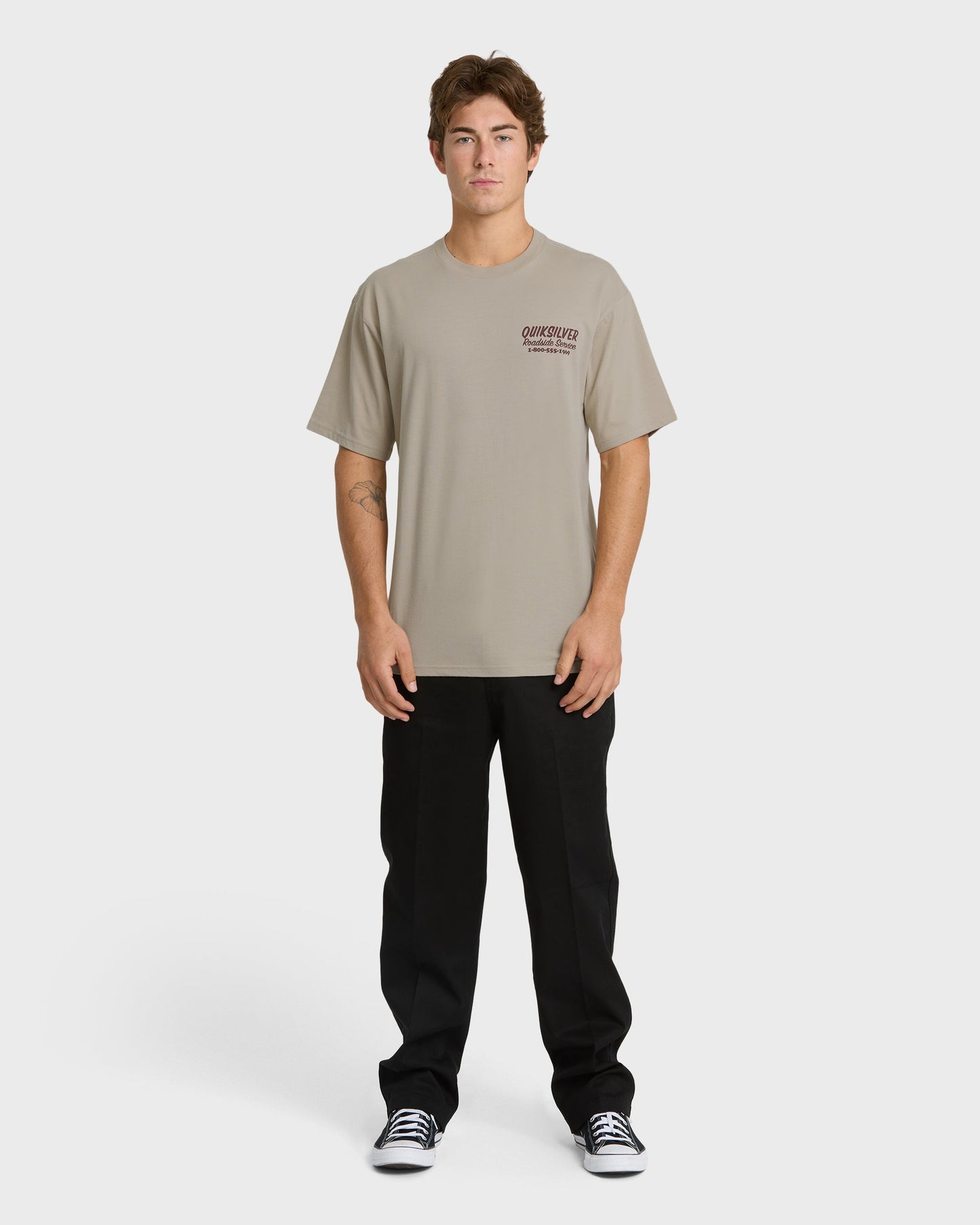 Waterman Roadside Service Classic Short Sleeve Knit T-Shirt - Plaza Taupe