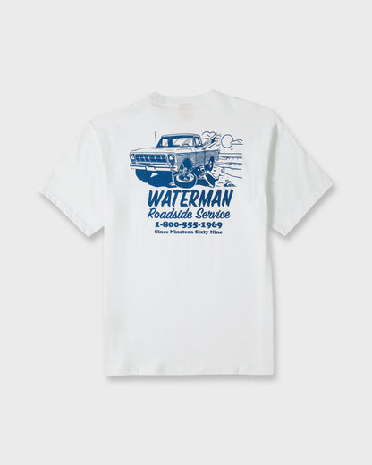 Waterman Roadside Service Classic Short Sleeve Knit T-Shirt - White