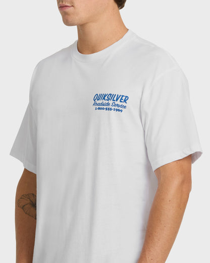 Waterman Roadside Service Classic Short Sleeve Knit T-Shirt - White