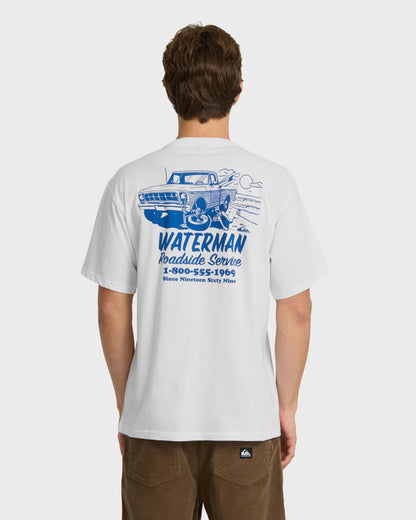 Waterman Roadside Service Classic Short Sleeve Knit T-Shirt - White