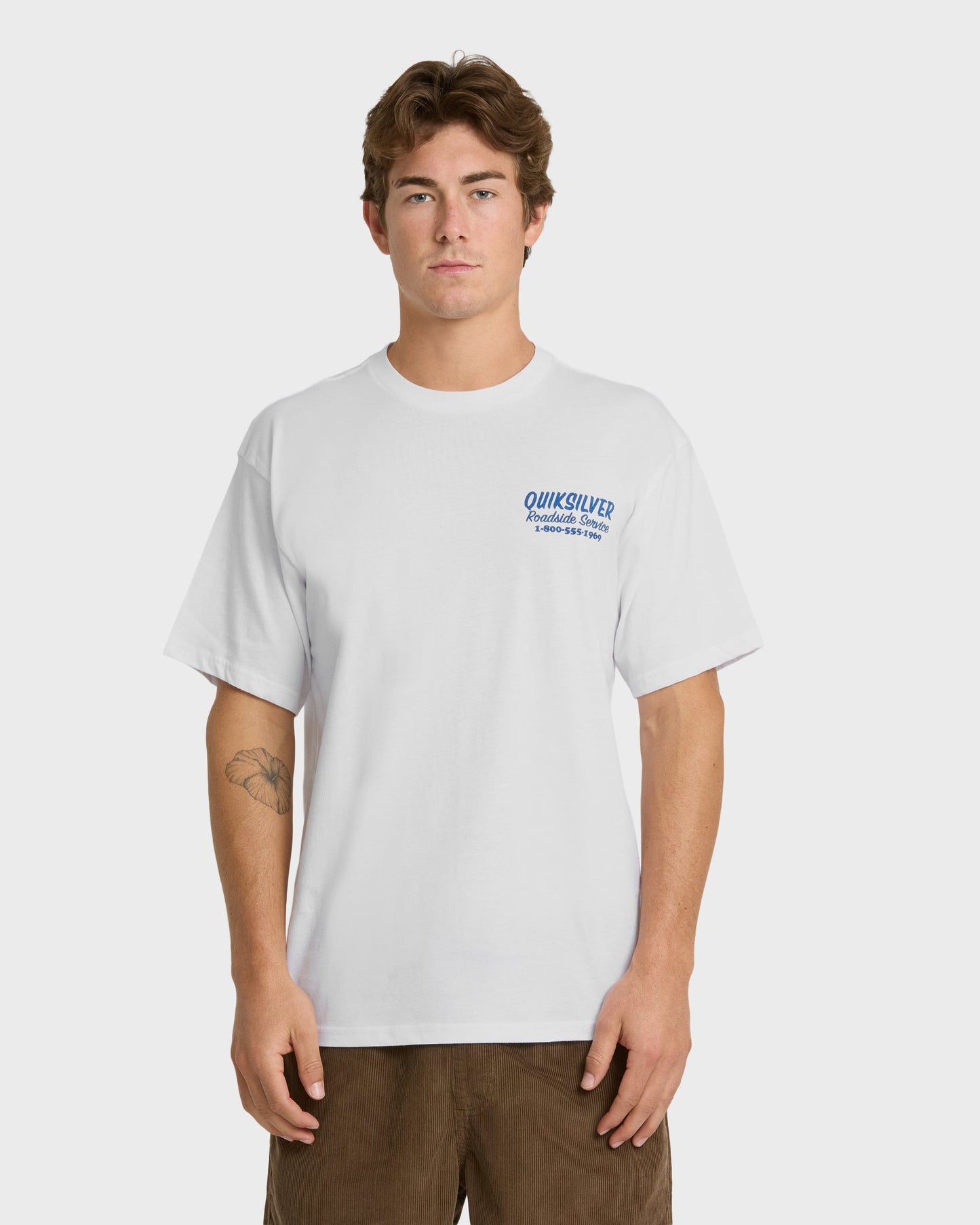 Waterman Roadside Service Classic Short Sleeve Knit T-Shirt - White
