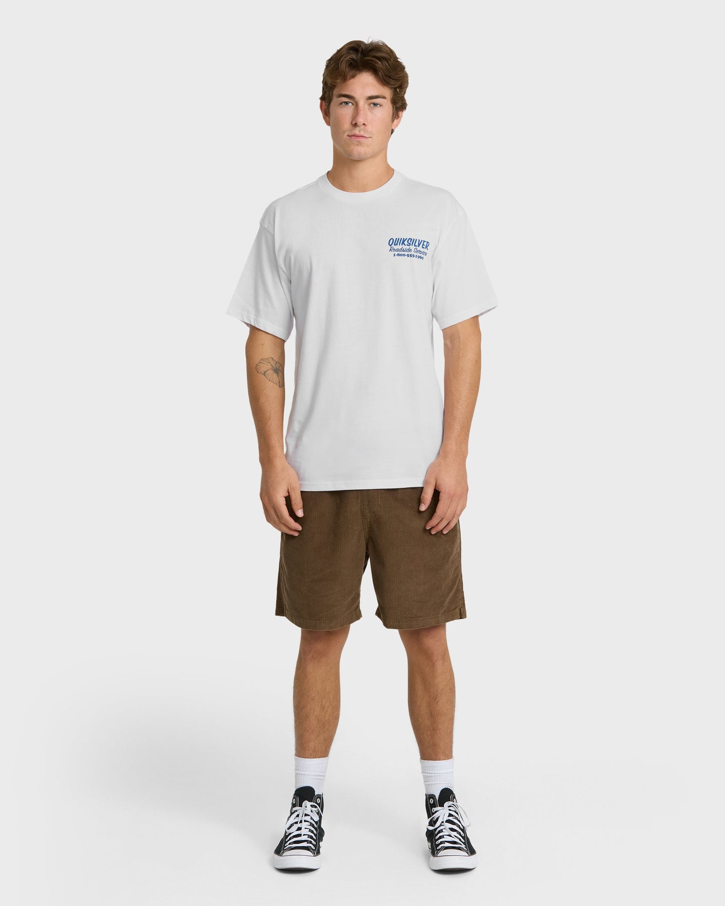 Waterman Roadside Service Classic Short Sleeve Knit T-Shirt - White