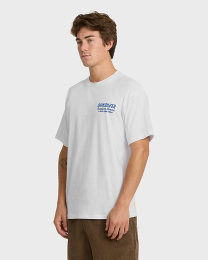 Waterman Roadside Service Classic Short Sleeve Knit T-Shirt - White