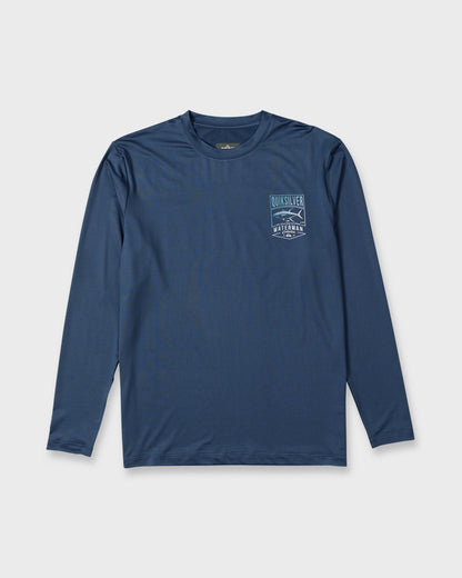 Waterman Gradient Tuna Long Sleeve Surf Tee - Dark Denim