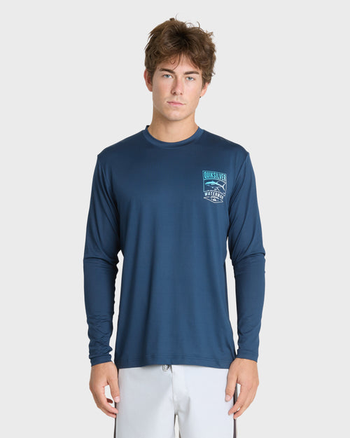 Waterman Gradient Tuna Long Sleeve Surf Tee - Dark Denim