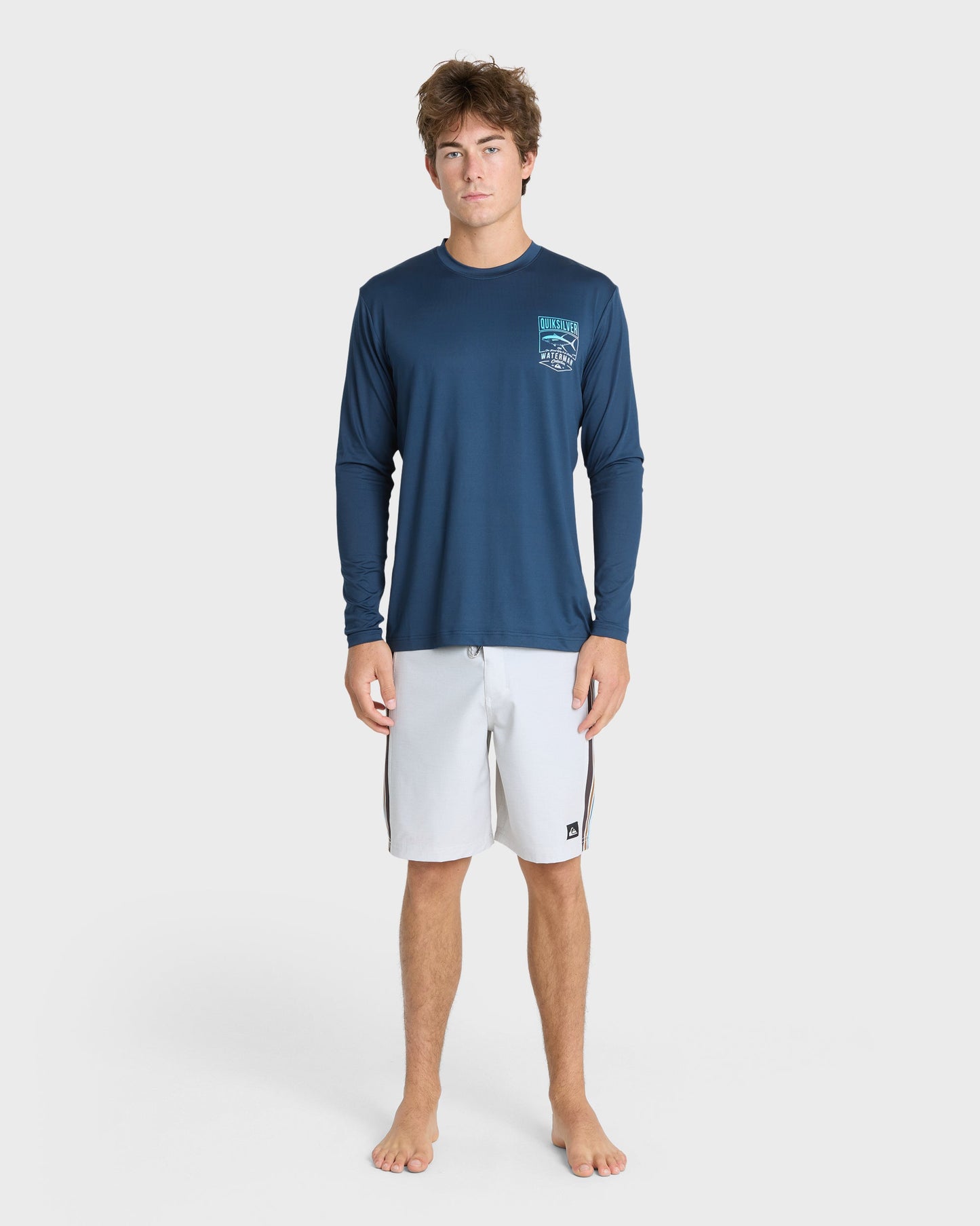 Waterman Gradient Tuna Long Sleeve Surf Tee - Dark Denim