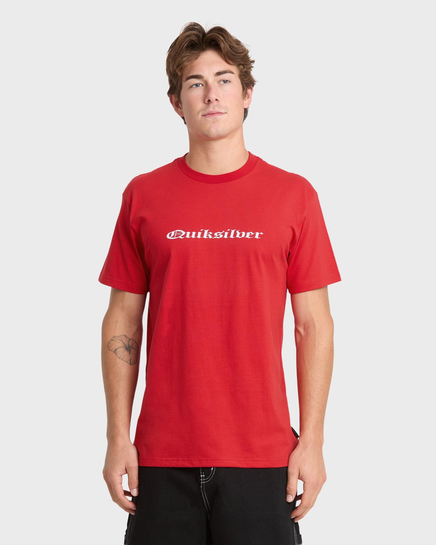 Chrome English Short Sleeve Knit T-Shirt - Salsa