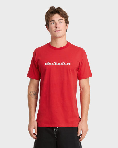 Chrome English Short Sleeve Knit T-Shirt - Salsa