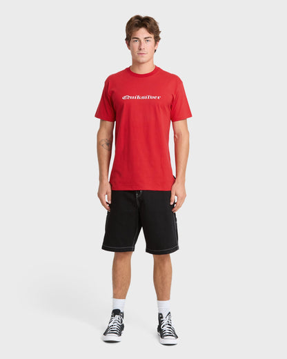Chrome English Short Sleeve Knit T-Shirt - Salsa