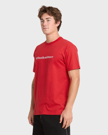 Chrome English Short Sleeve Knit T-Shirt - Salsa