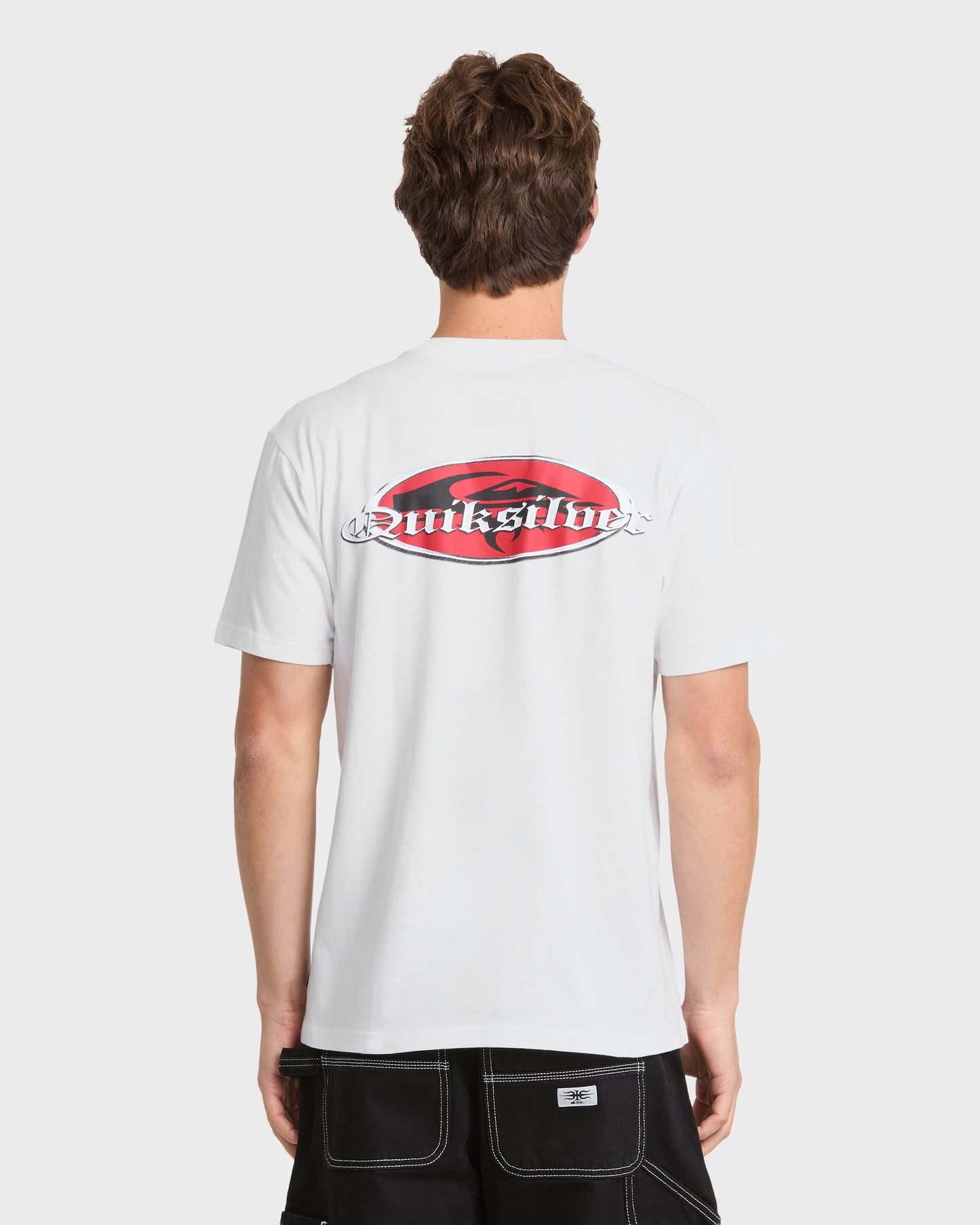 Chrome English Short Sleeve Knit T-Shirt - White