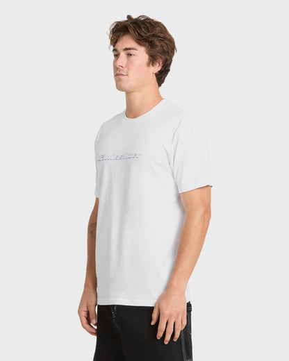 Chrome English Short Sleeve Knit T-Shirt - White