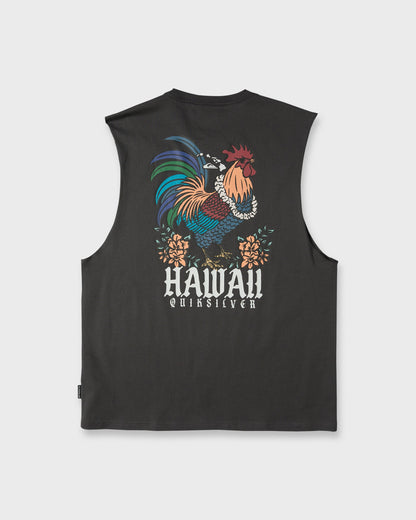 Hawaii Da Rooster Sleeveless Knit T-Shirt - Phantom
