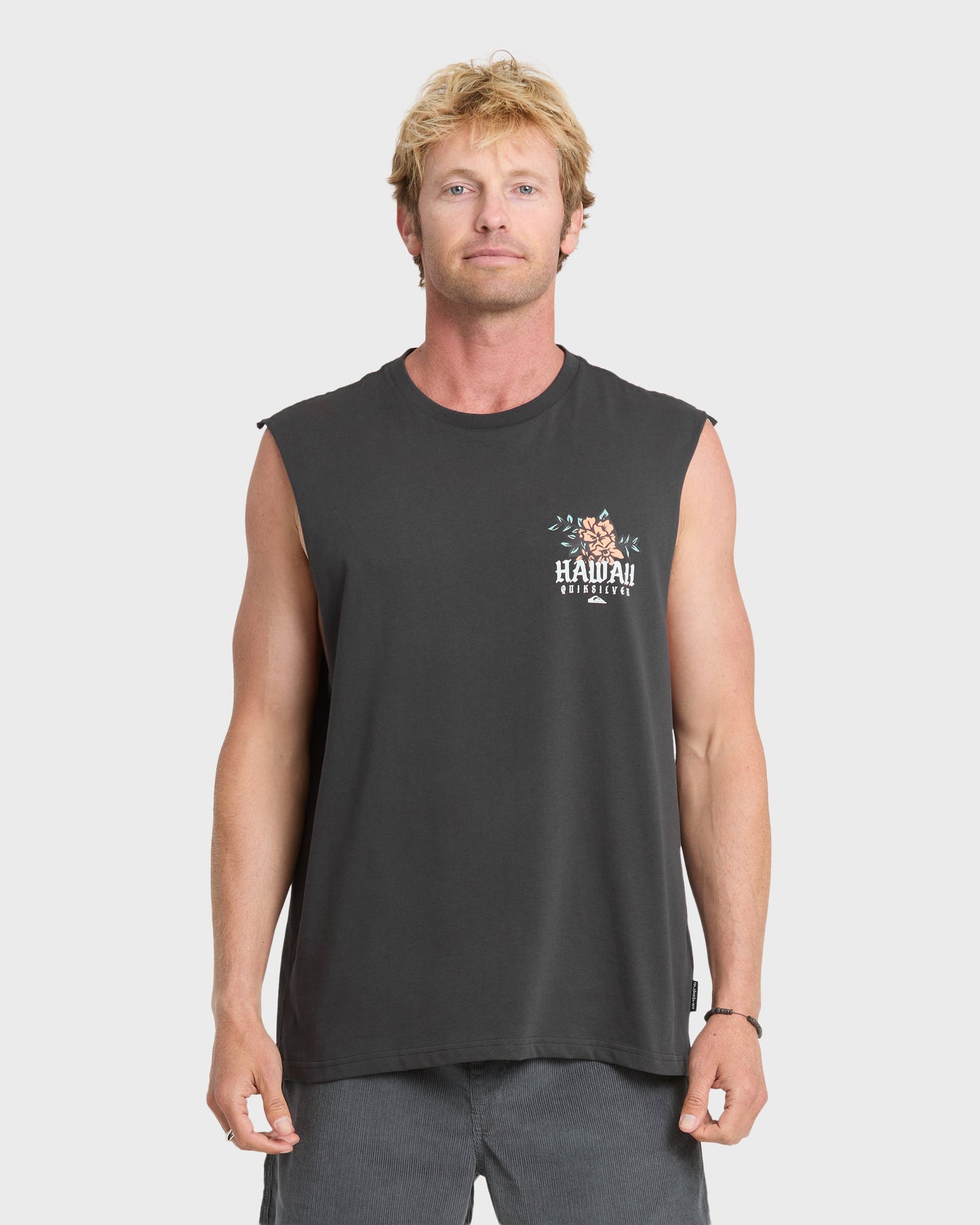 Hawaii Da Rooster Sleeveless Knit T-Shirt - Phantom