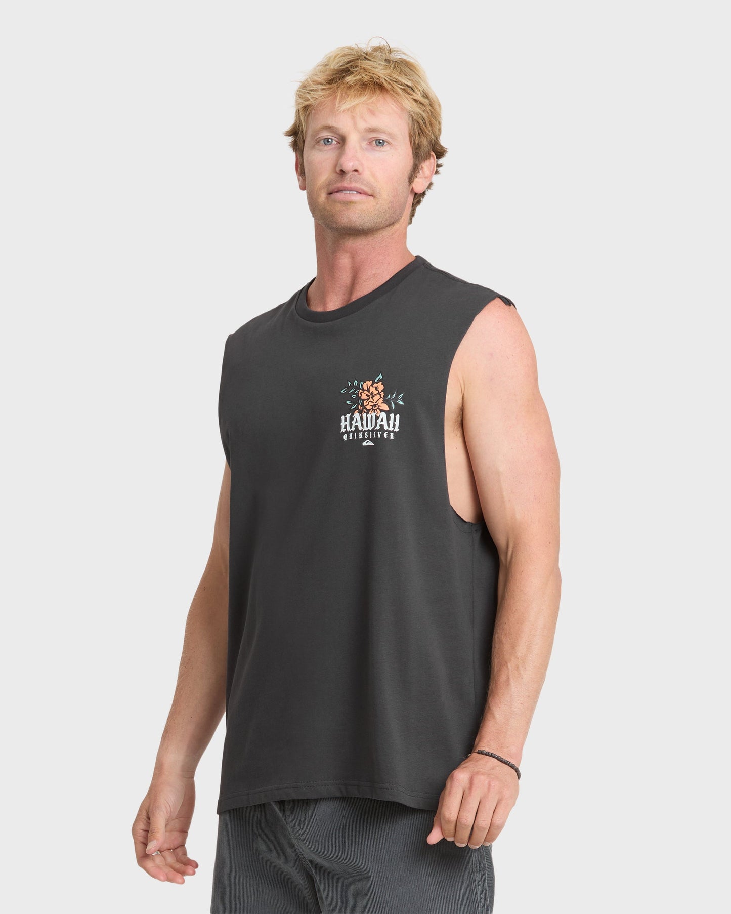 Hawaii Da Rooster Sleeveless Knit T-Shirt - Phantom