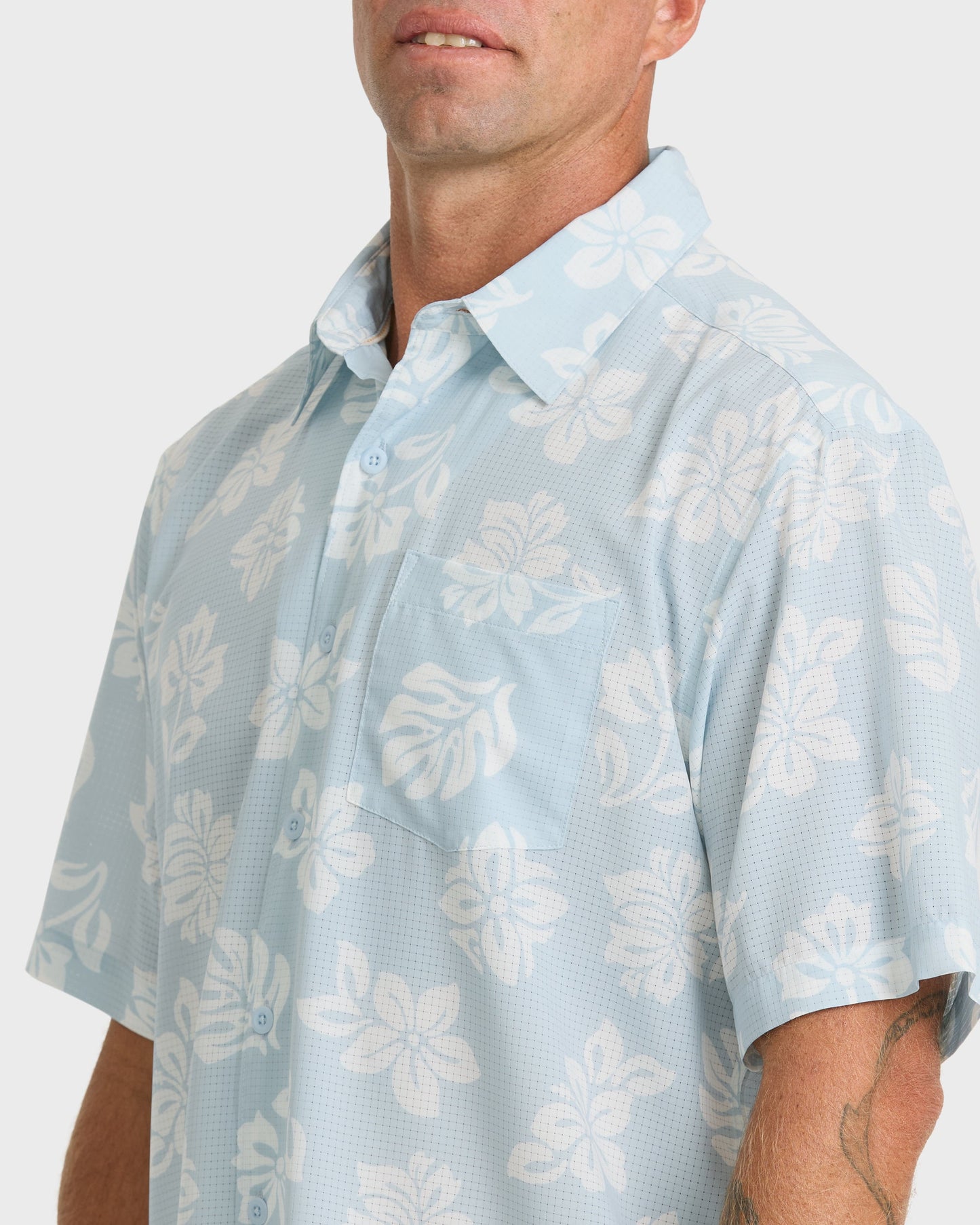 Waterman Performance Pack Short Sleeve Woven Shirt - Skyway