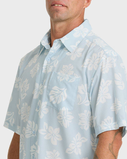 Waterman Performance Pack Short Sleeve Woven Shirt - Skyway