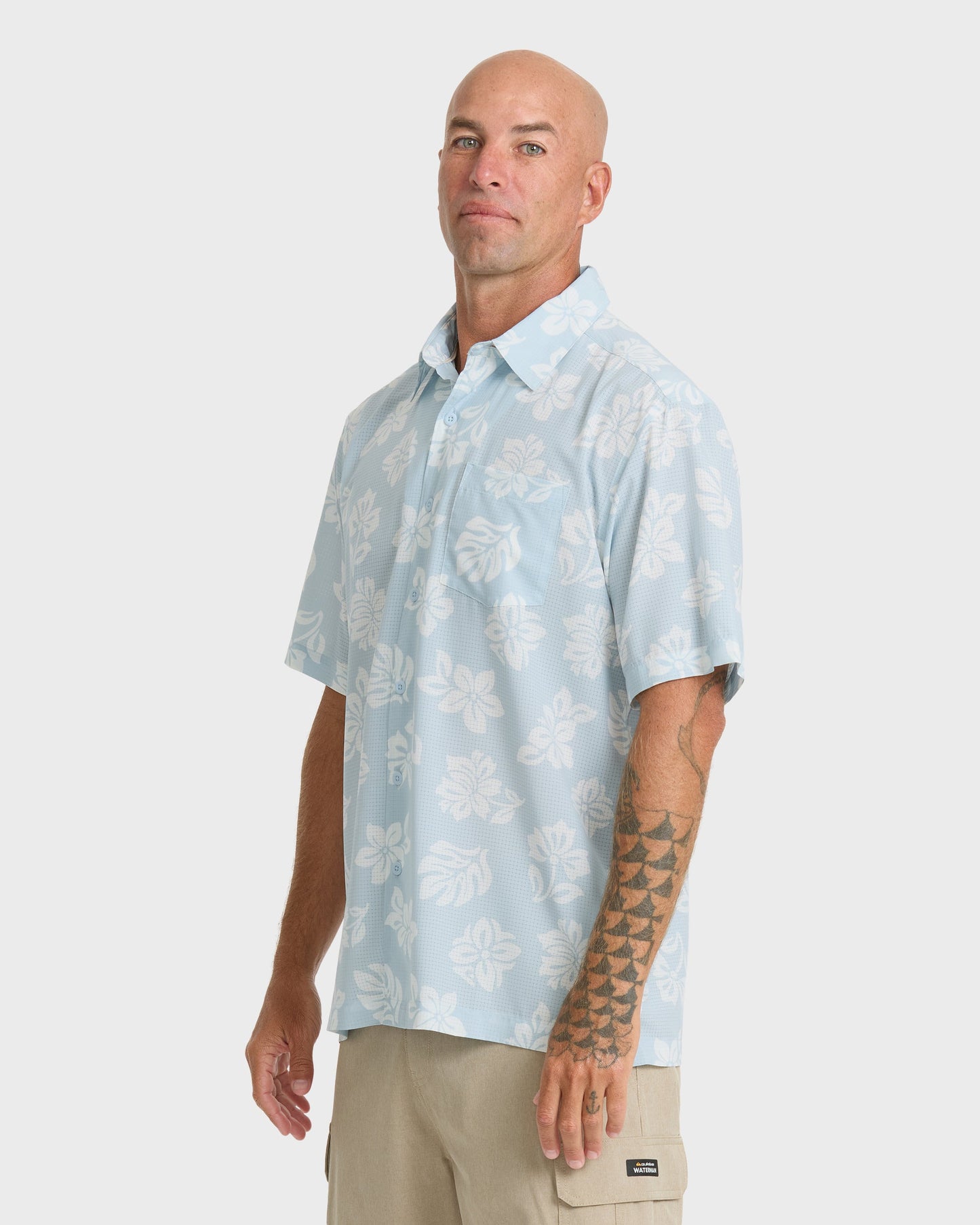 Waterman Performance Pack Short Sleeve Woven Shirt - Skyway